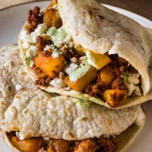 Gorditas de Papas con Chorizo